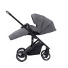 Carrello Alfa 2023 CRL-5508 - прогулочная коляска с реверсивным блоком (сиденье устанавливается лицом к маме), регулируется высота капюшона • Graphite Grey
