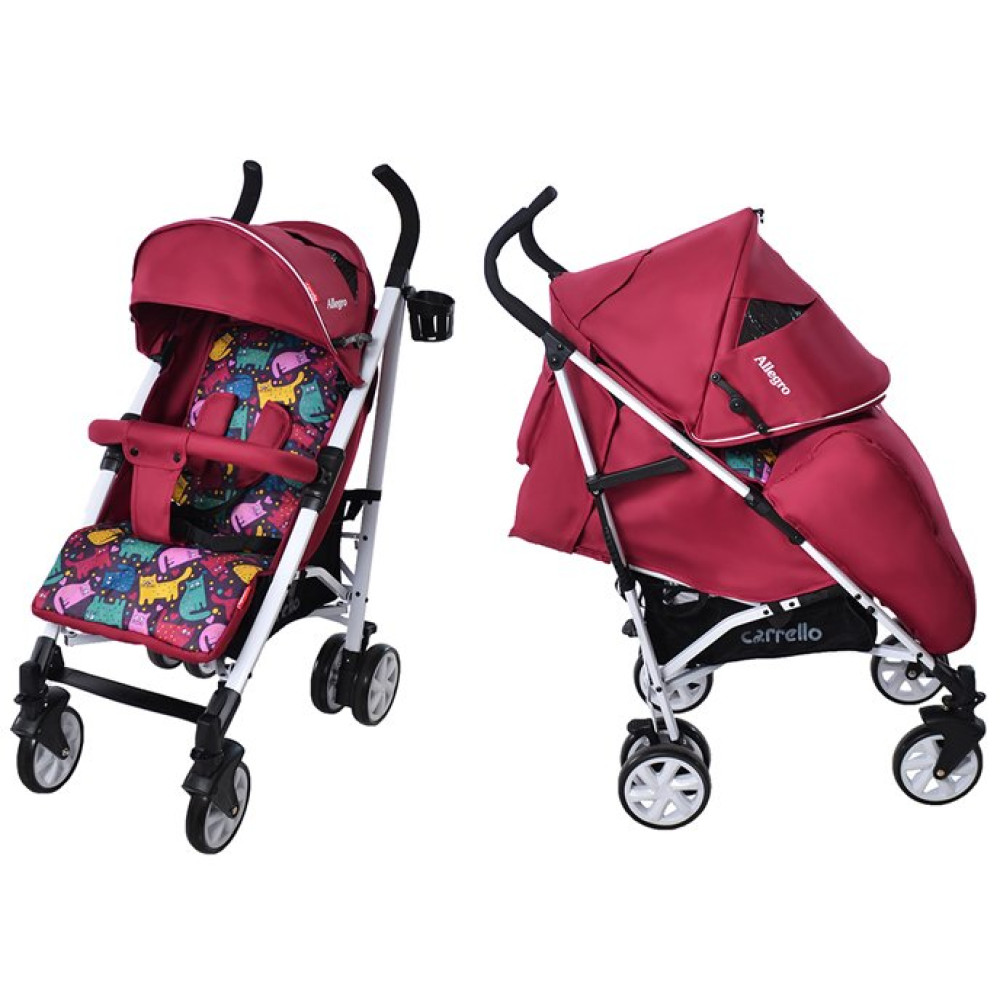 Коляска-трость Carrello Allegro Kitty Crimson (Карелло Алегро Китти Кримсон)