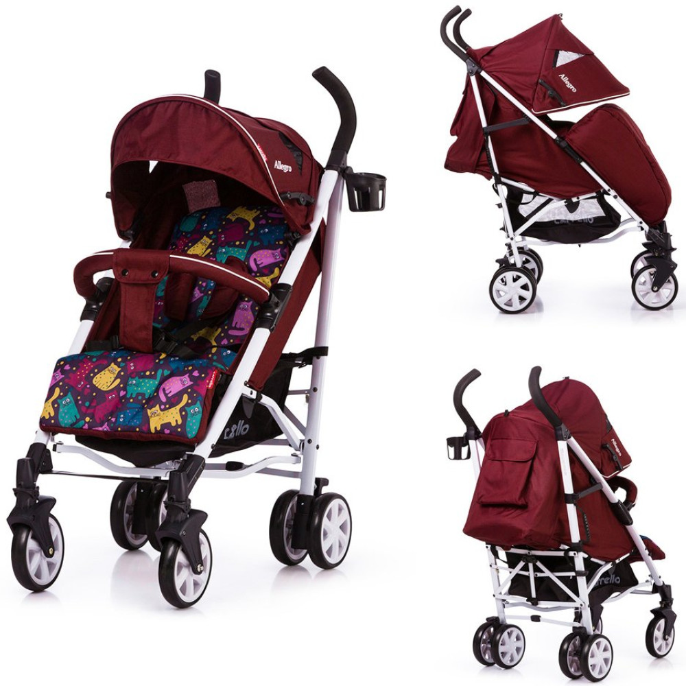 Коляска-трость Carrello Allegro Kitty Red len (Карелло Алегро)