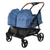 Коляска для двійні Carrello Connect Evening Blue (Каррелл Коннект)