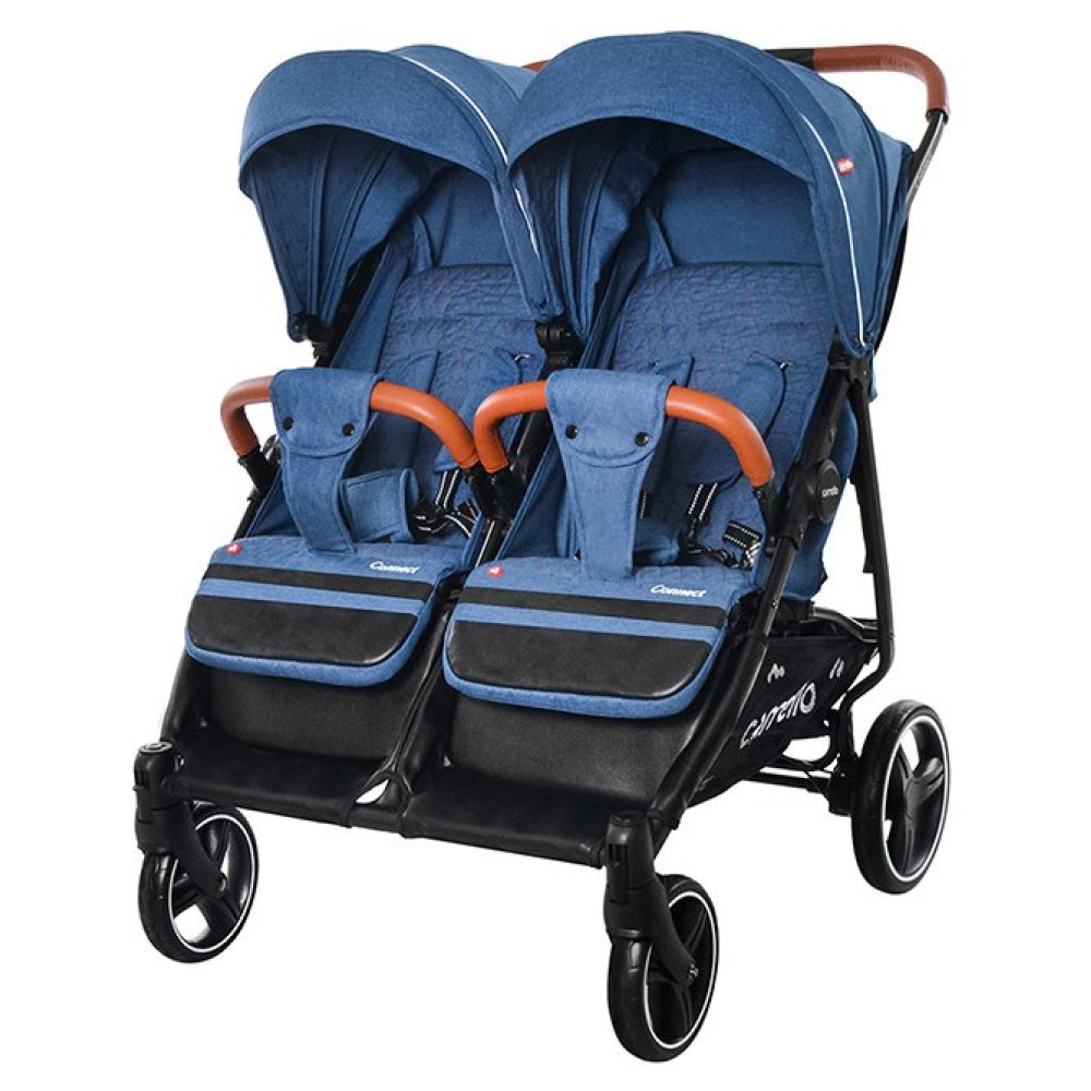 Коляска для двійні Carrello Connect Evening Blue (Каррелл Коннект)
