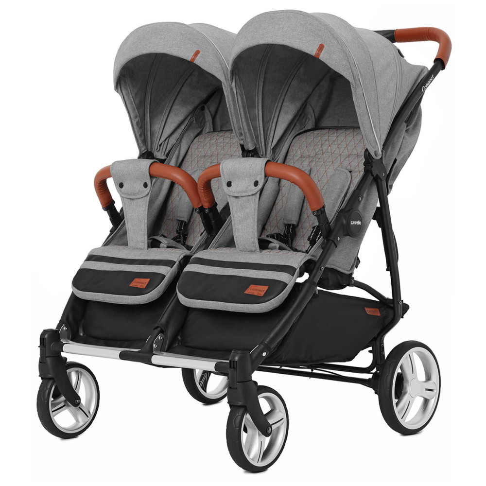 Прогулянкова коляска для двійні Carrello Connect 5502(Д) Ink Gray