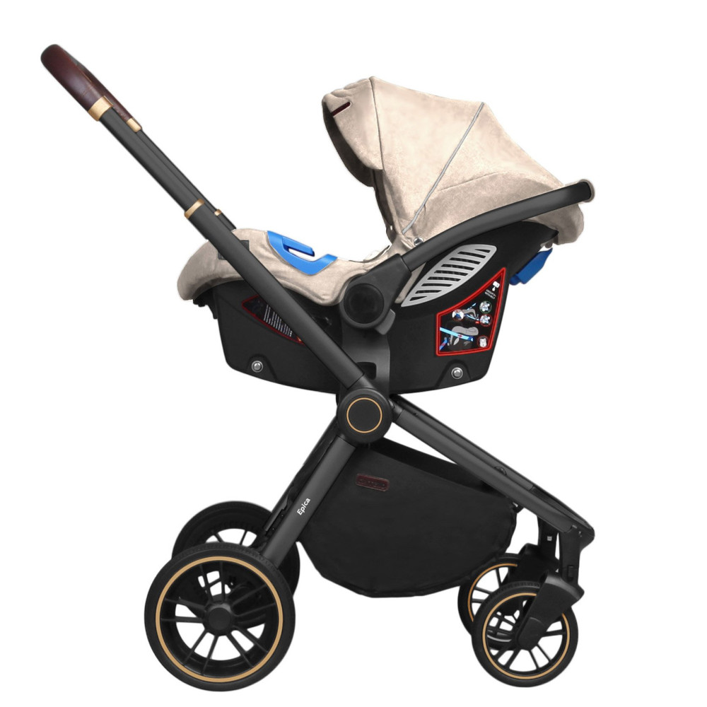 Коляска 3 в 1 Carrello Epica Almond Beige CRL-8511 (Каррелло Эпика) Коляска 3 в 1 Carrello Epica Almond Beige CRL-8511 (Каррелло Эпика)