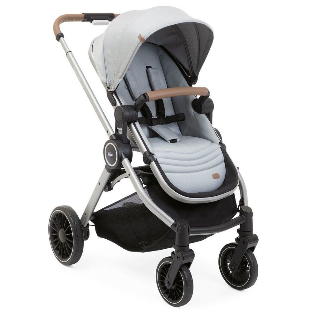 Chicco Best Friend Pro - дитяча прогулянкова коляска з реверсивним блоком (сидіння встановлюється обличчям до мами), великий капюшон, компактне складання • Grey (79866.30)