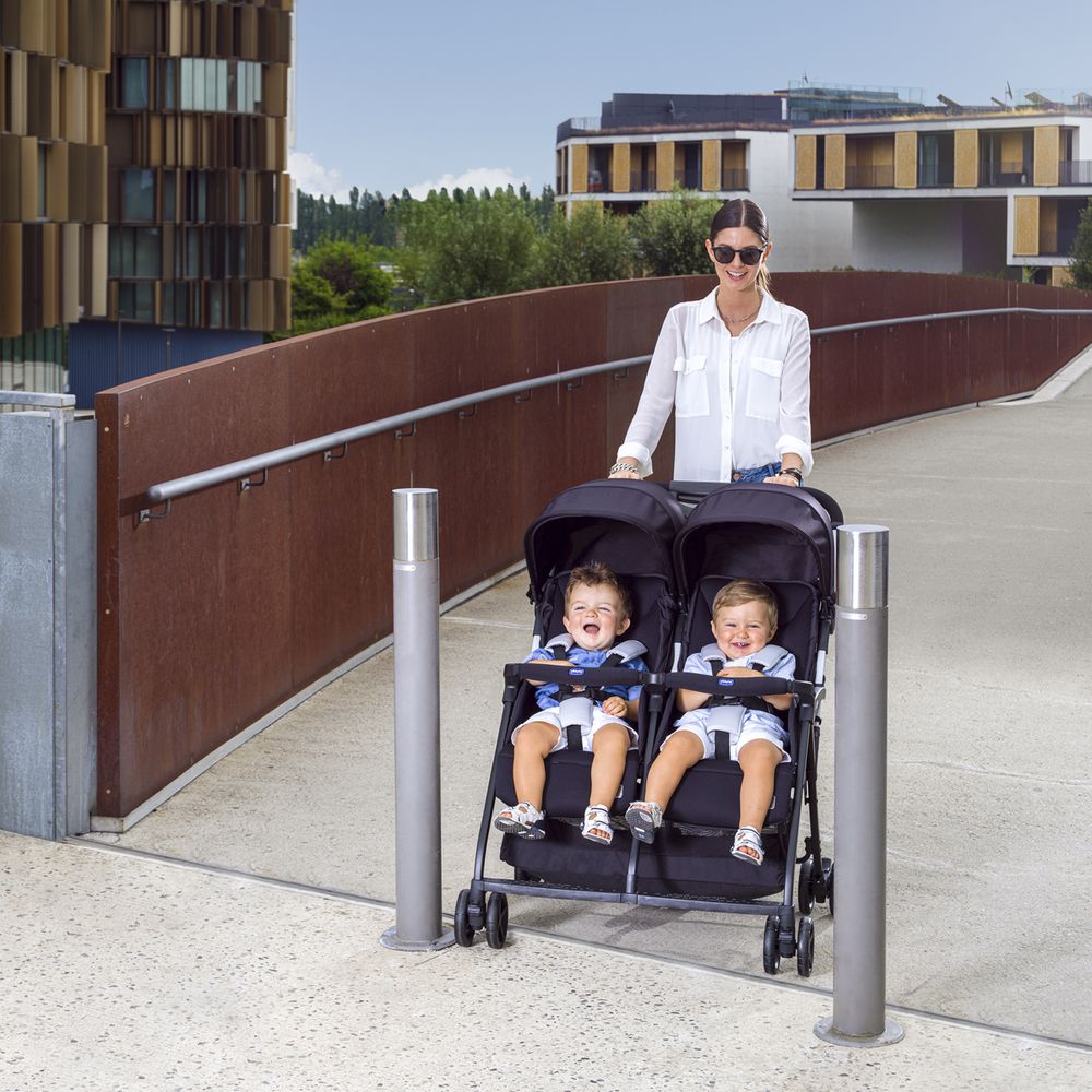 Коляска для двійні Chicco Twin (black)