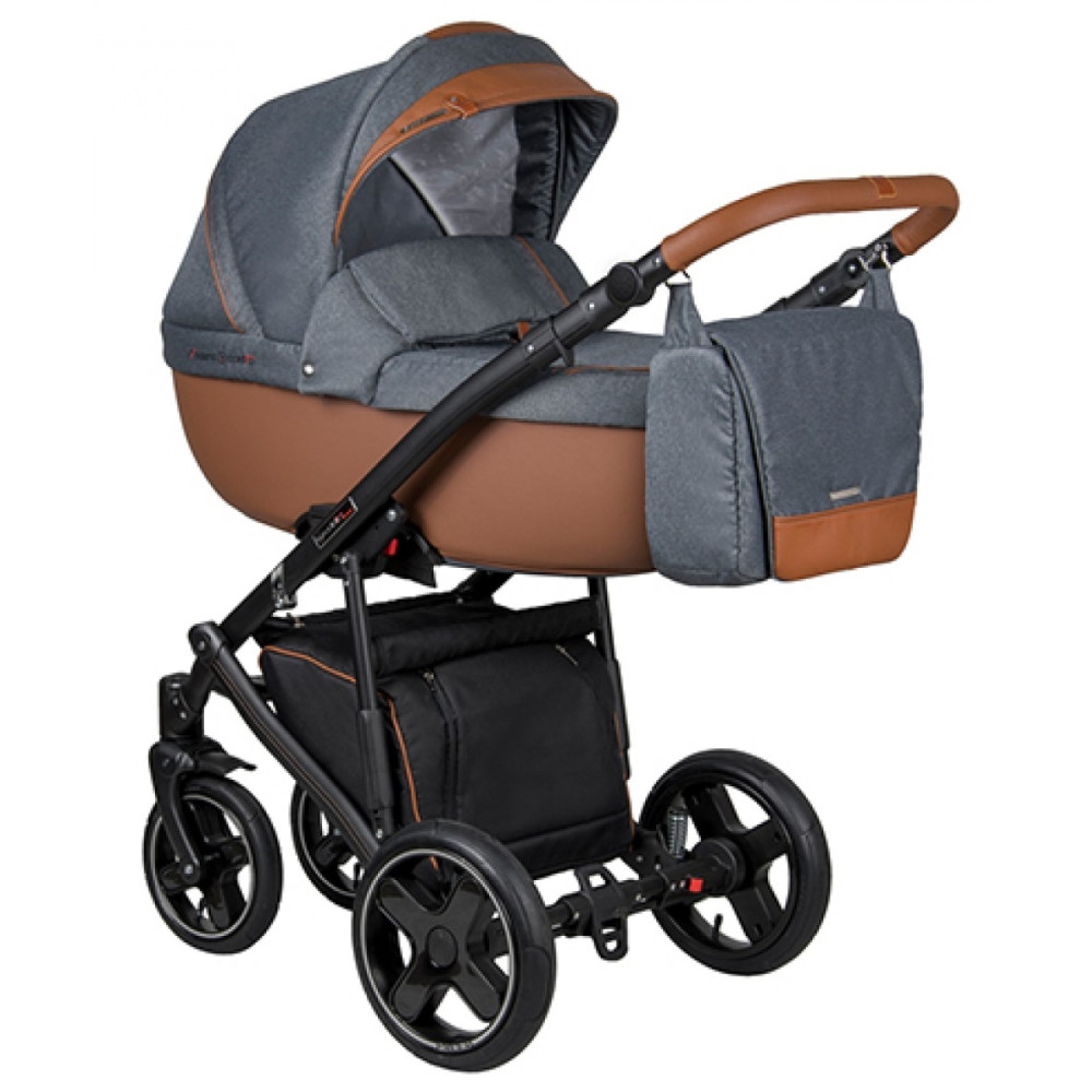 Коляска 2 в 1 Coletto Modena MOD-02 сірий, коричневий