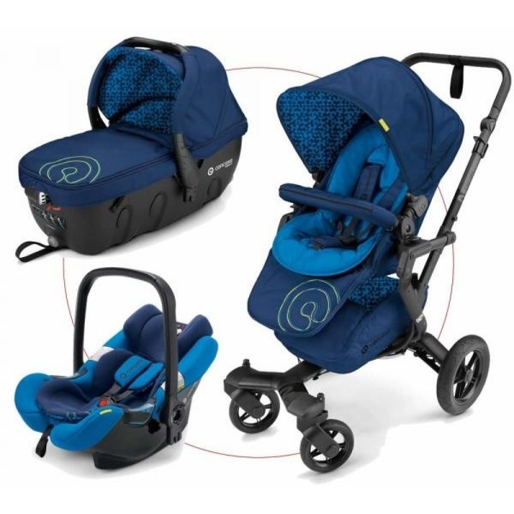 Коляска 3 в 1 Concord Neo Travel Set Snorkel Blue (Конкорд Нео Тревел Сет)