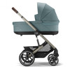 Cybex Balios S Lux 2025 - дитяча коляска 2в1, всесезонний візок, з великими колесами, телескопічне регулювання ручки, великий кошик до 10 кг • TPE Stormy Blue