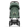 Cybex Coya - легкая прогулочная коляска для путешествий, ультракомпактная коляска премиум (ручная кладь), хромированная рама • Leaf Green