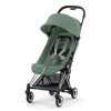 Cybex Coya - легкая прогулочная коляска для путешествий, ультракомпактная коляска премиум (ручная кладь), хромированная рама • Leaf Green