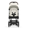 Cybex Coya - легка прогулянкова коляска для подорожей, ультракомпактний візок преміум (ручна поклажа), хромована рама • Off White
