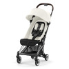 Cybex Coya - легка прогулянкова коляска для подорожей, ультракомпактний візок преміум (ручна поклажа), хромована рама • Off White