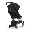 Cybex Coya - легка прогулянкова коляска для подорожей, ультракомпактний візок преміум (ручна поклажа), хромована рама • Sepia Black