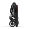 Cybex Coya - легка прогулянкова коляска для подорожей, ультракомпактний візок преміум (ручна поклажа), хромована рама • Sepia Black