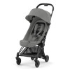 Cybex Coya - легкая прогулочная коляска для путешествий, ультракомпактная коляска премиум (ручная кладь), черная рама • Mirage Grey