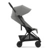 Cybex Coya - легкая прогулочная коляска для путешествий, ультракомпактная коляска премиум (ручная кладь), черная рама • Mirage Grey