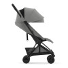 Cybex Coya - легкая прогулочная коляска для путешествий, ультракомпактная коляска премиум (ручная кладь), черная рама • Mirage Grey