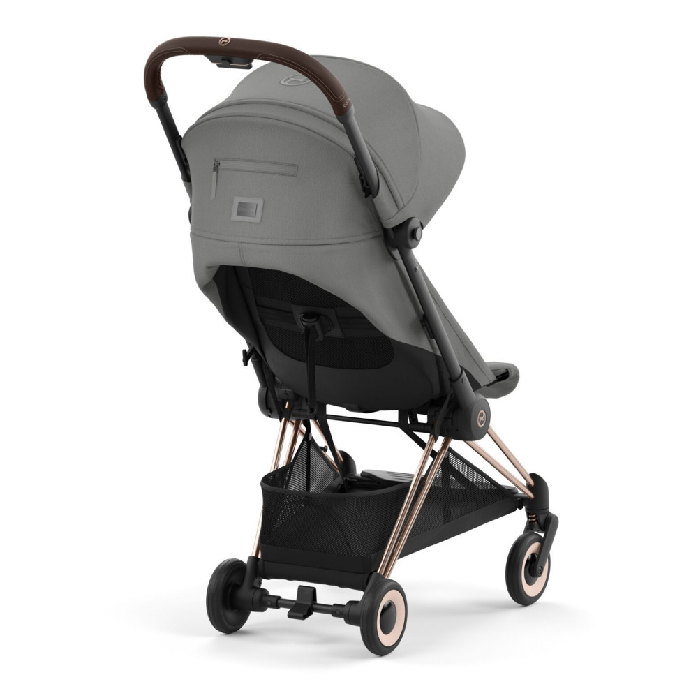 Cybex Coya - легкая прогулочная коляска для путешествий, ультракомпактная коляска премиум (ручная кладь), рама розовое золото • Mirage Grey Cybex Coya - легкая прогулочная коляска для путешествий, ультракомпактная коляска премиум (ручная кладь), рама розовое золото • Mirage Grey