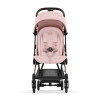 Cybex Coya - легка прогулянкова коляска для подорожей, ультракомпактний візок преміум (ручна поклажа), рама рожеве золото • Peach Pink