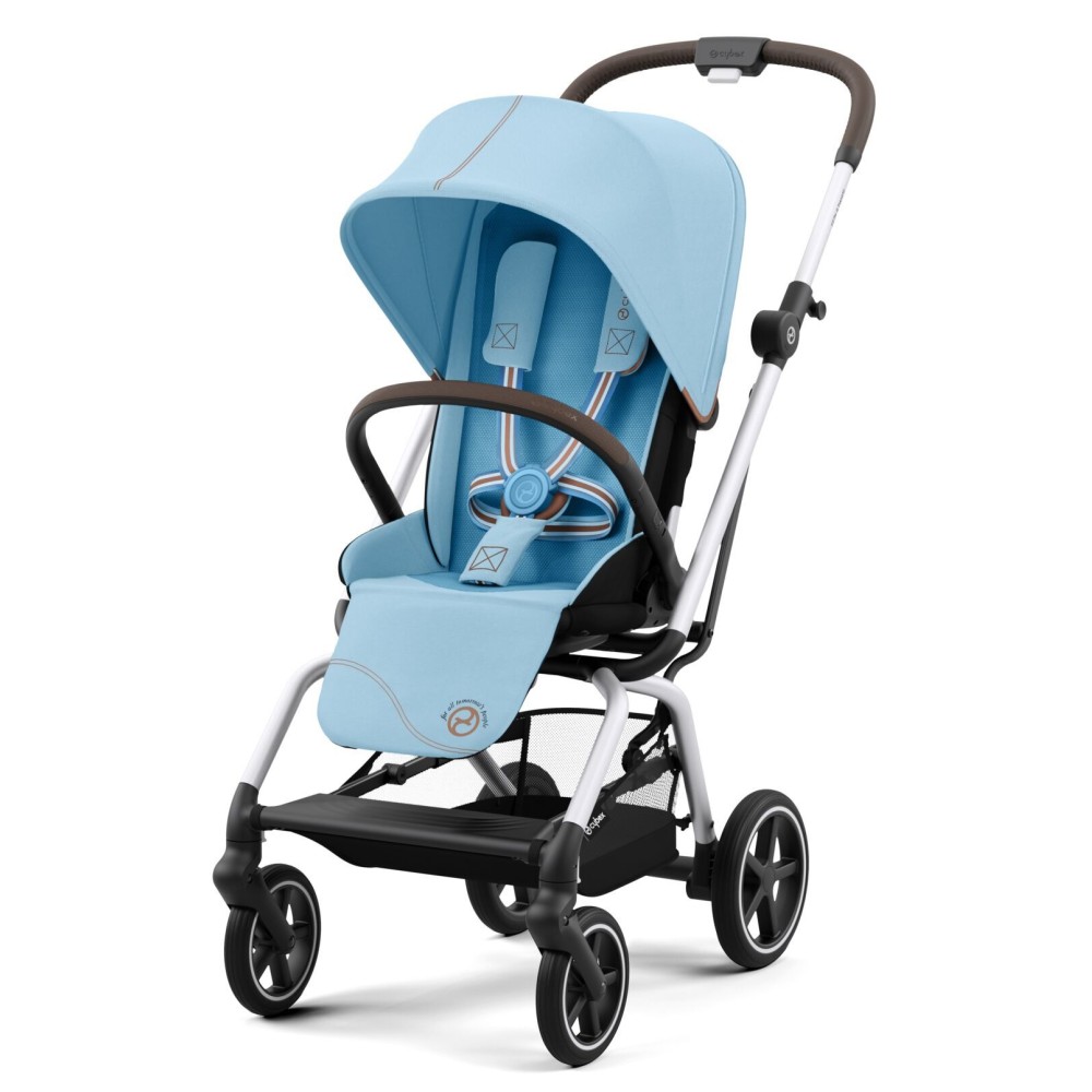 Прогулочная коляска Cybex Eezy S Twist + SLV Beach Blue
