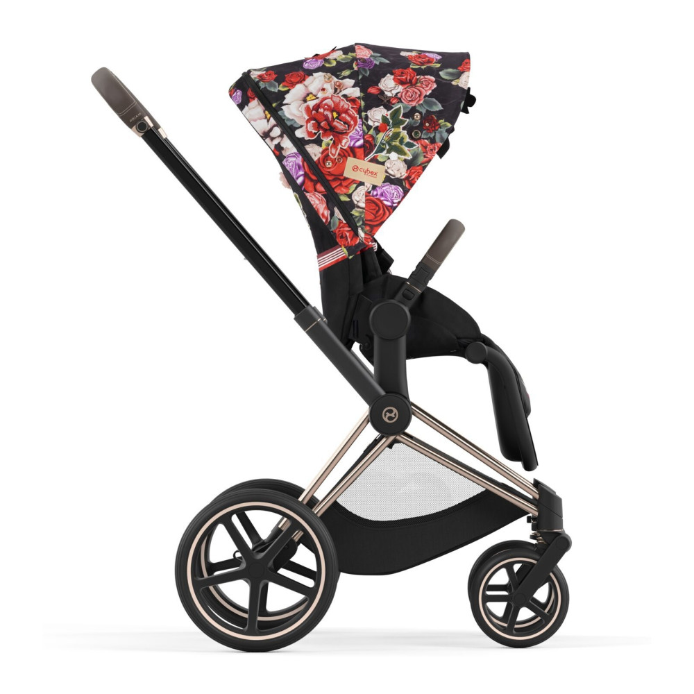 Коляска 2 в 1 Cybex Priam 4.0 Spring Blossom Dark
