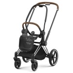 Шасси Cybex Priam & Каркас прогулочного блока Chrome Brown