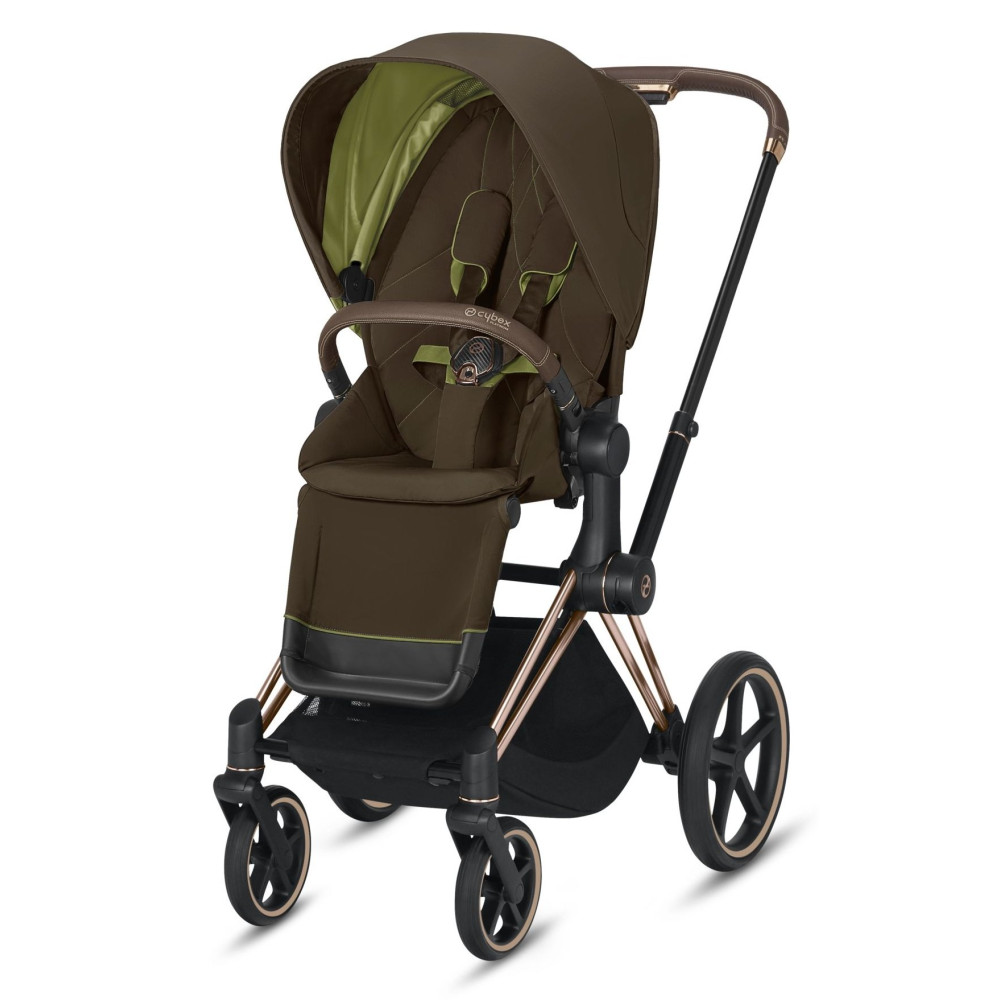 Прогулочная коляска Cybex Priam Rose Gold Khaki Green
