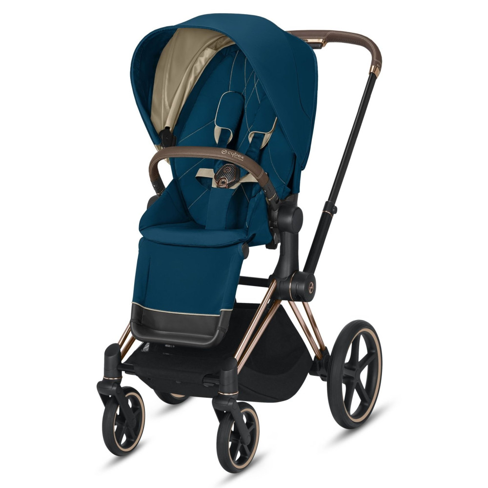 Прогулочная коляска Cybex Priam Rose Gold Mountain Blue
