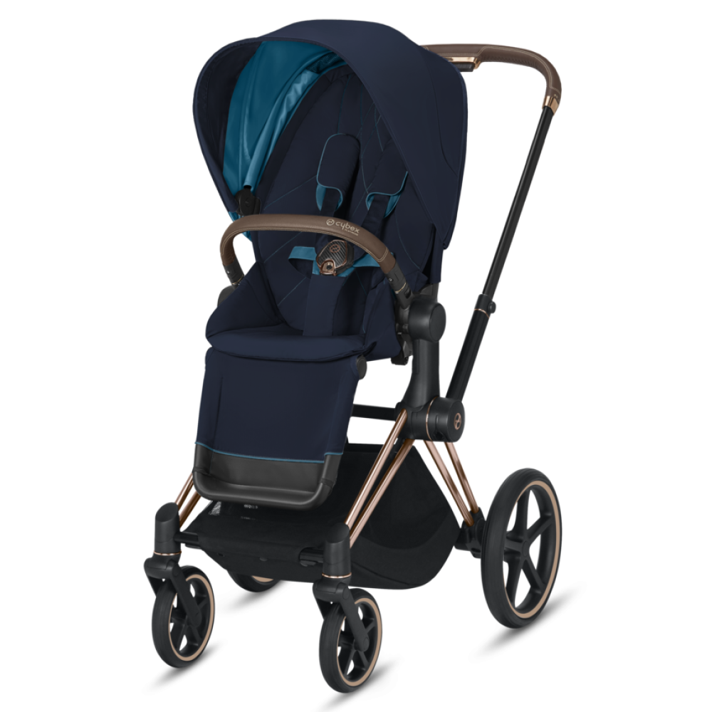Прогулочная коляска Cybex Priam Rose Gold Nautical Blue