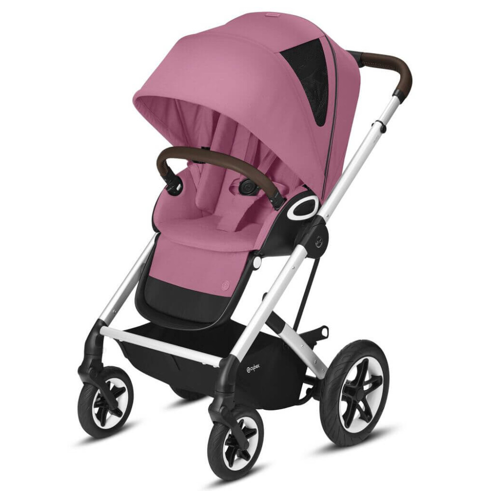 Прогулянкова коляска Cybex Talos S Lux SLV Magnolia Pink