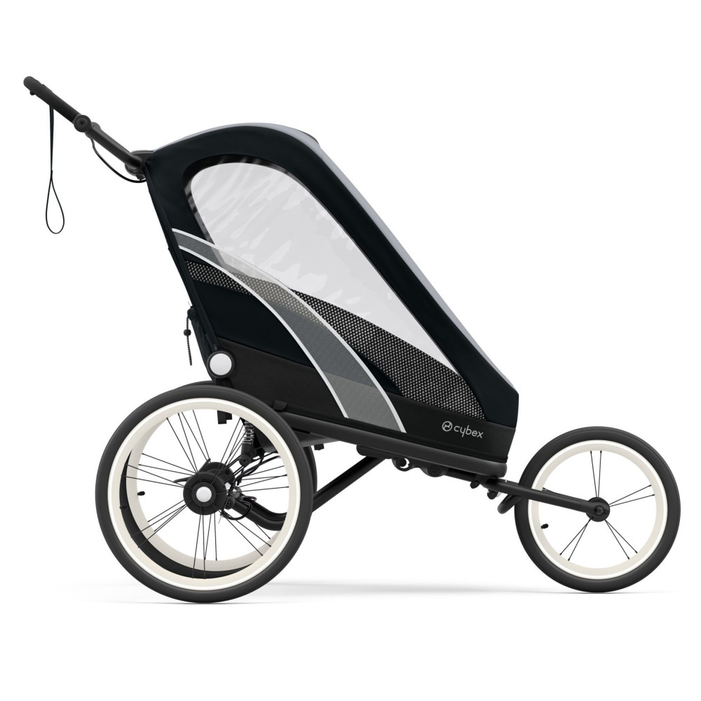 Коляска для бігу Cybex Zeno All Black & Cream Orange