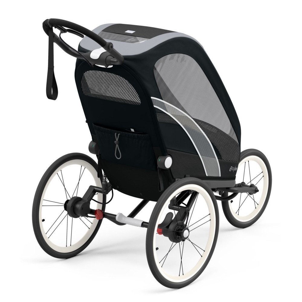 Коляска для бігу Cybex Zeno All Black & Cream Orange