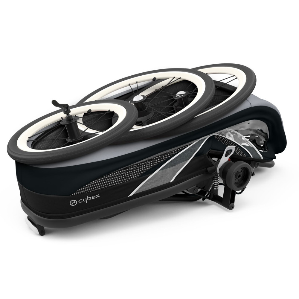 Коляска для бігу Cybex Zeno All Black & Cream Orange
