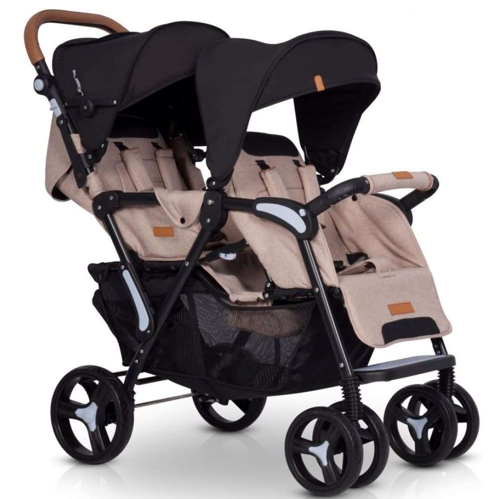 Коляска для двійні EasyGo Fusion Duo 2019 Sand