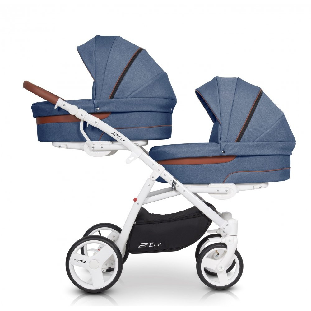 Коляска для двойни EasyGo 2ofus Denim