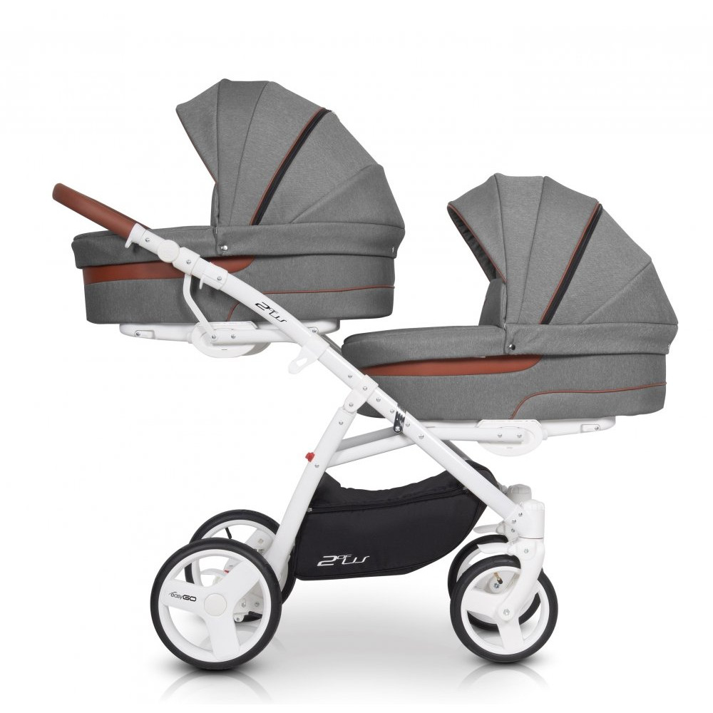 Коляска для двойни EasyGo 2ofus Anthracite