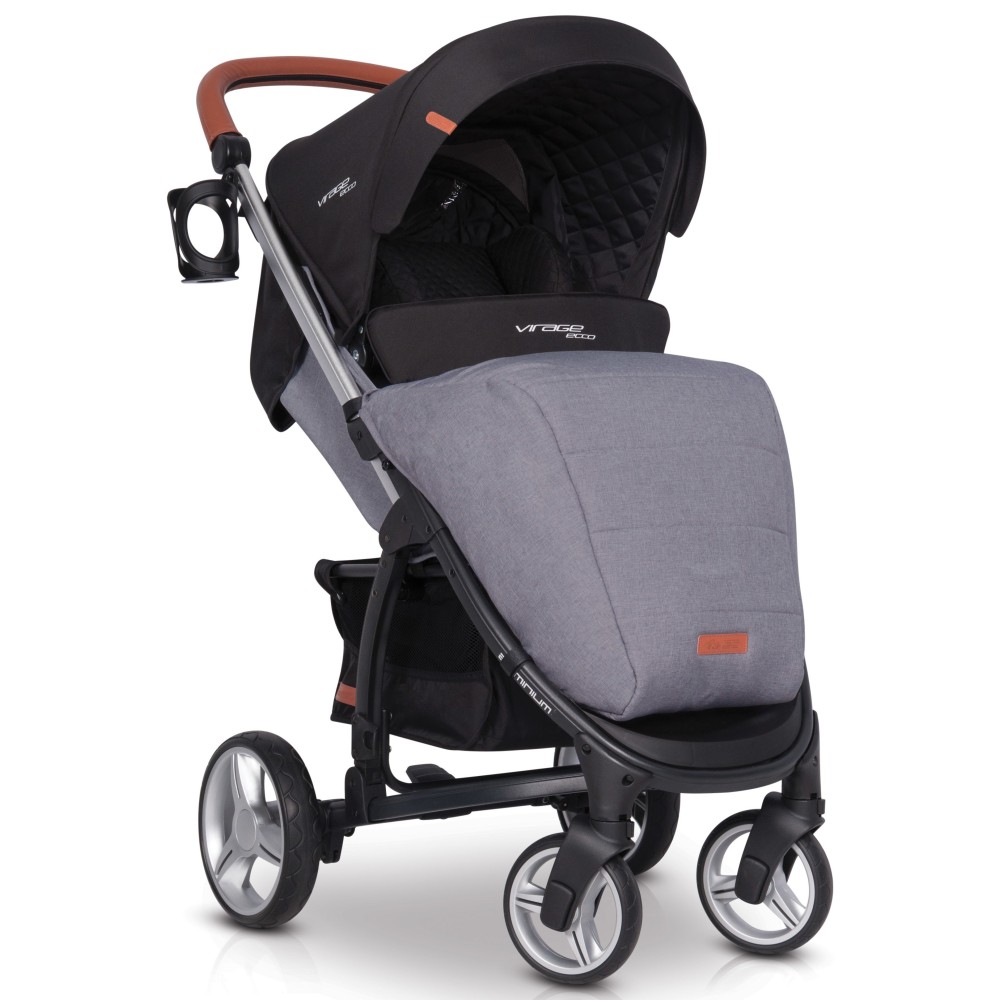Коляска 3 в 1 EasyGo Virage Ecco 2019 Anthracite