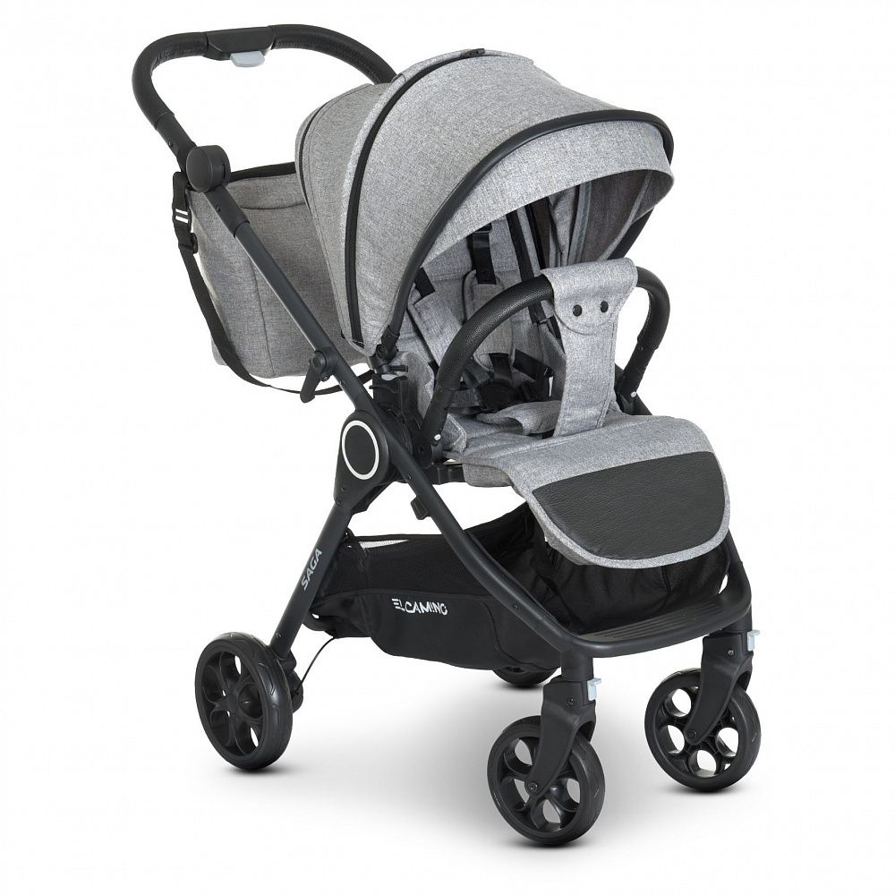 Коляска 2 в 1 El Camino Saga ME 1085 Gray. Купити коляску для