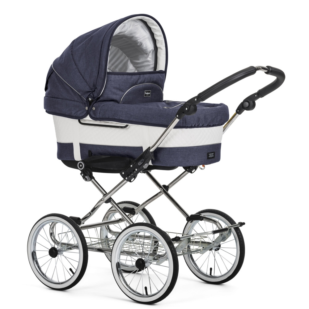 Класична коляска Emmaljunga Mondial De Luxe Lounge Navy