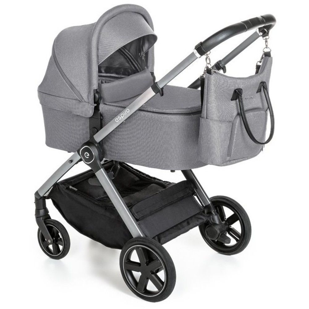 Коляска 2 в 1 Espiro Only 07 Gray centre (silver frame)