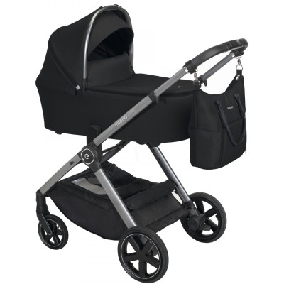 Коляска 2 в 1 Espiro Only New 10 Black space (silver frame)