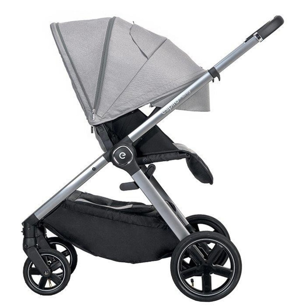Коляска 2 в 1 Espiro Only New 07 Grey center (silver frame)