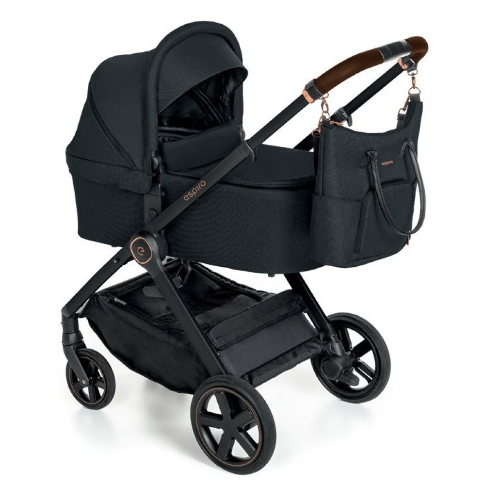 Коляска 2 в 1 Espiro Only 110 Black Space (black&rosegold frame)