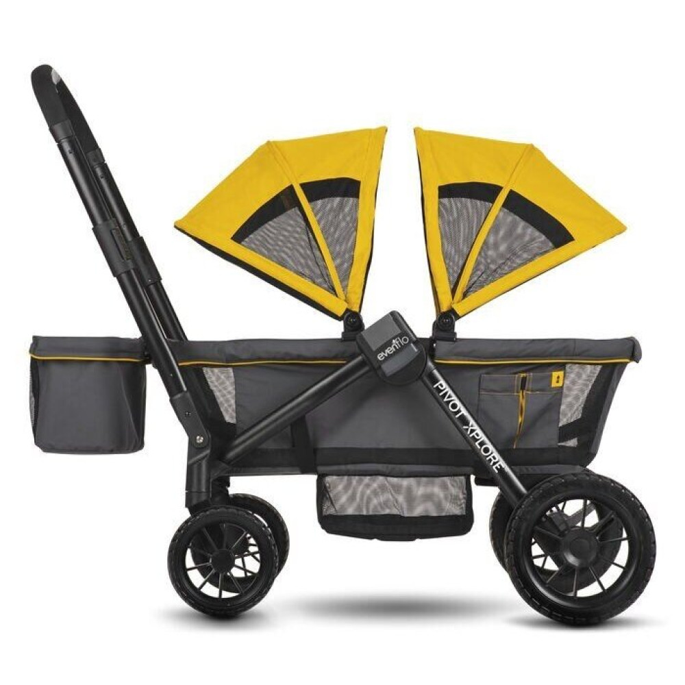 Прогулянкова коляска Evenflo Pivot Xplore All-Terrain Stroller Wagon Adventurer для погодок Прогулянкова коляска Evenflo Pivot Xplore All-Terrain Stroller Wagon Adventurer для погодок