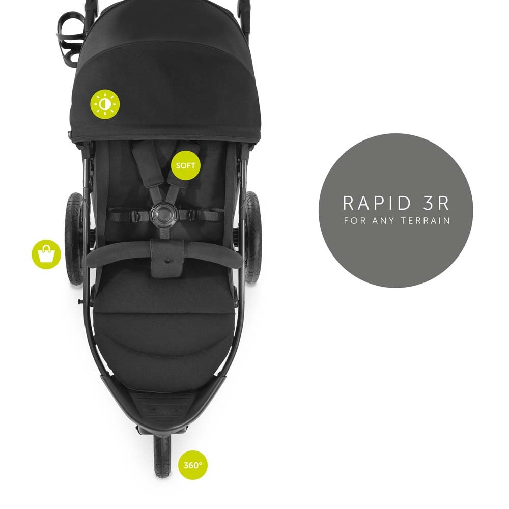 Прогулочная коляска Hauck Rapid 3R Black (14854-9)