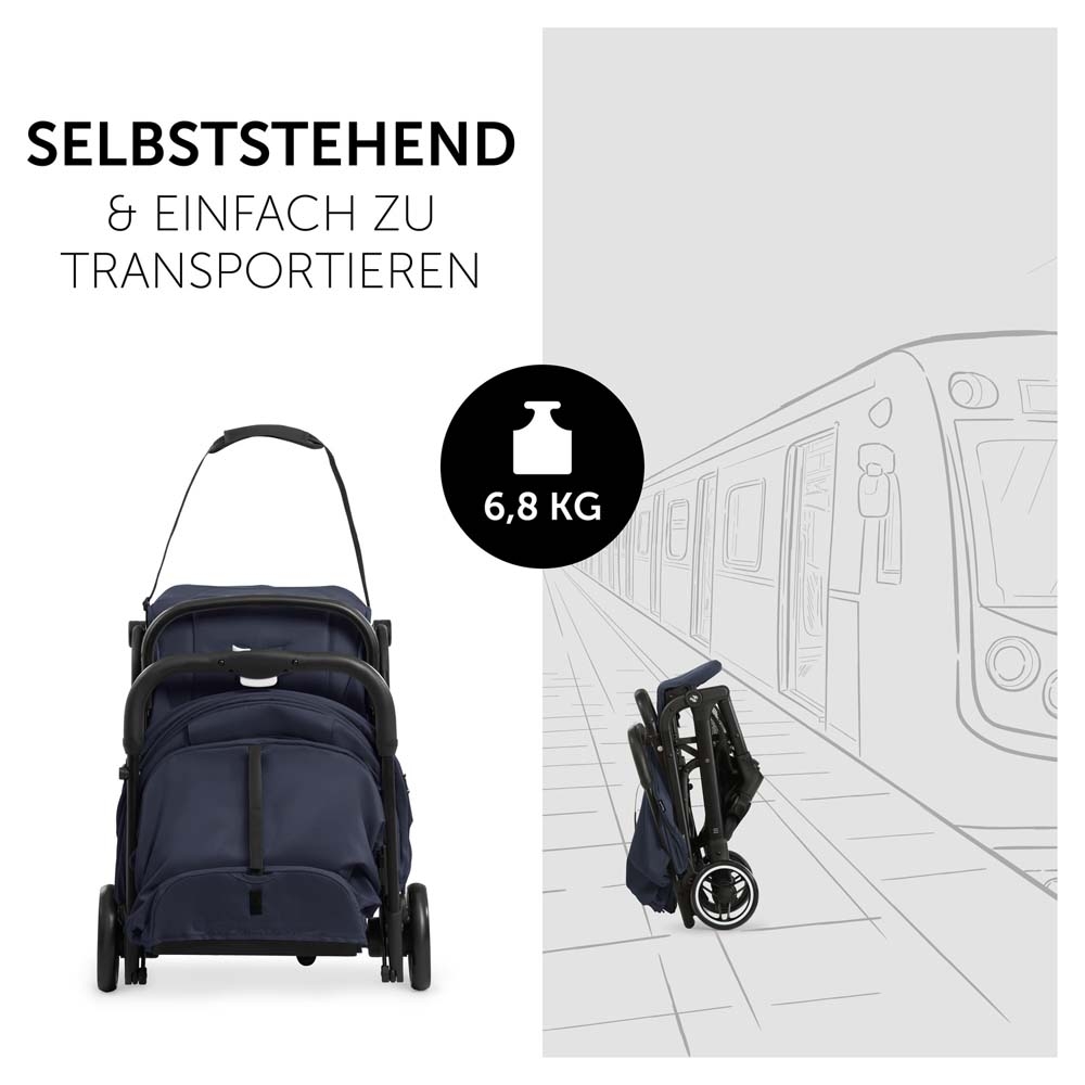 Hauck Travel N Care - прогулочная коляска, легкая коляска, компактное складывание • Dark Navy Blue Hauck Travel N Care - прогулочная коляска, легкая коляска, компактное складывание • Dark Navy Blue