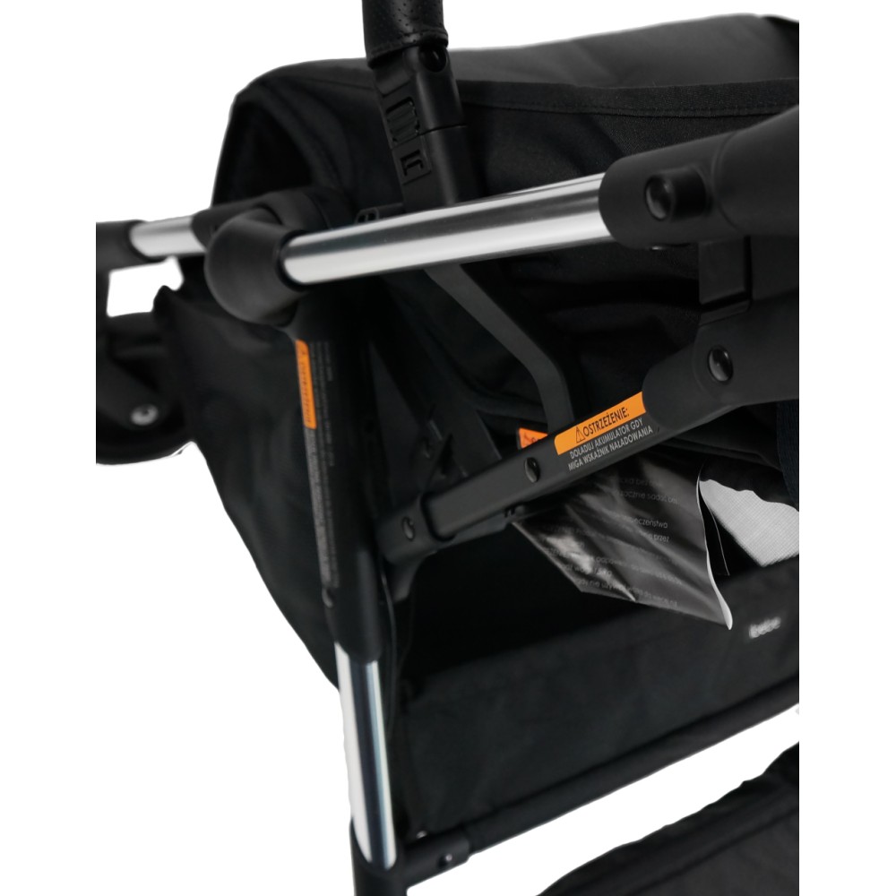 iBebe i-Stop Mini - прогулянкова коляска з автоматичною гальмівною системою, компактна • Mi2 Black