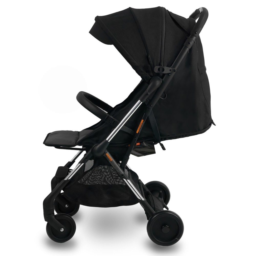 iBebe i-Stop Mini - прогулянкова коляска з автоматичною гальмівною системою, компактна • Mi2 Black