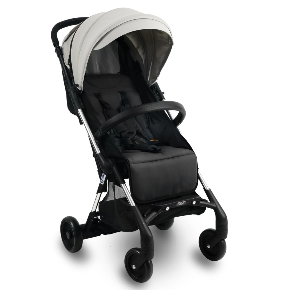 iBebe i-Stop Mini - прогулянкова коляска з автоматичною гальмівною системою, компактна • Mi1 Grey