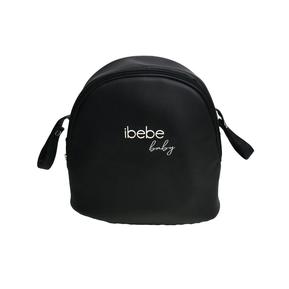 iBebe i-Stop - коляска 2 в 1, електричні гальма,  м\'яка амортизація, реверсивний прогулянковий блок • IS115 Gloss Black